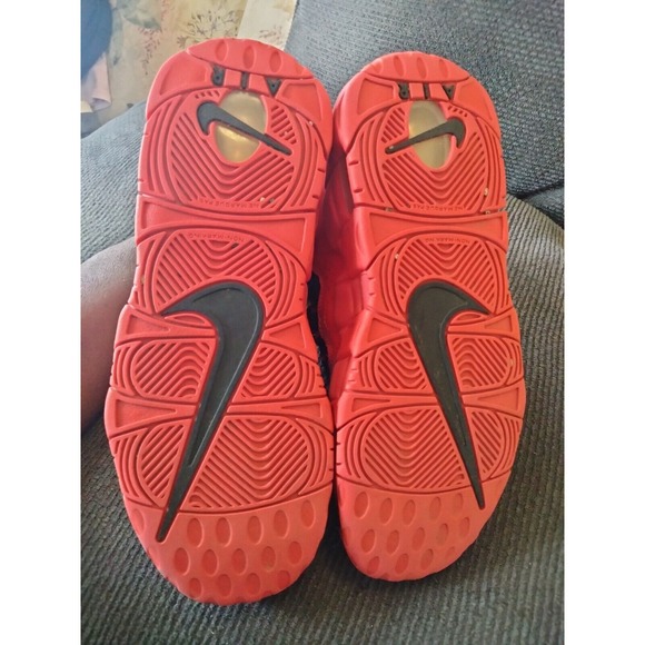 Nike‎ Shoes Youth 6Y W7.5 Air More Money " Golden Bred" Sneakers AH5215-600 - Picture 7 of 8